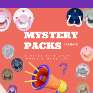 Mystery Packs are BACK ❓✨ While Stocks Last ⏰