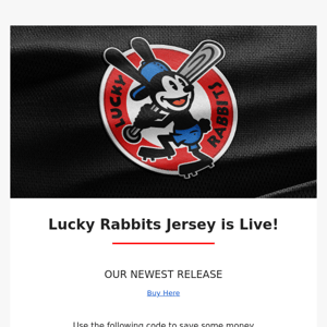 Lucky Rabbit Jersey is Live