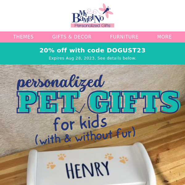 Granddogs & Grandkids alike will love these🐾Pawsome Gifts! 