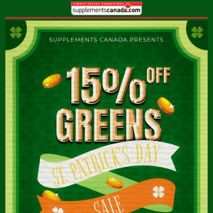 You're In Luck, 15% Off Starts Now ☘️