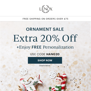 Hang With Us: Ornament Sale!