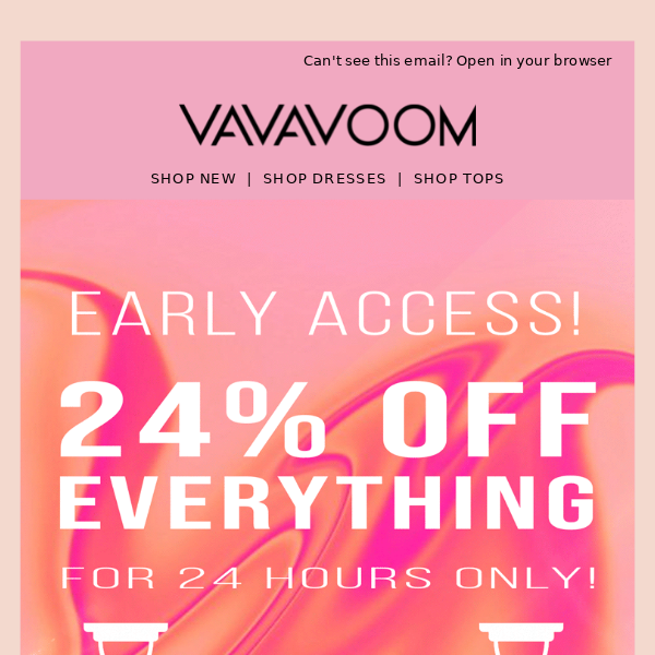 EARLY ACCESS: 24% Off Everything!⭐