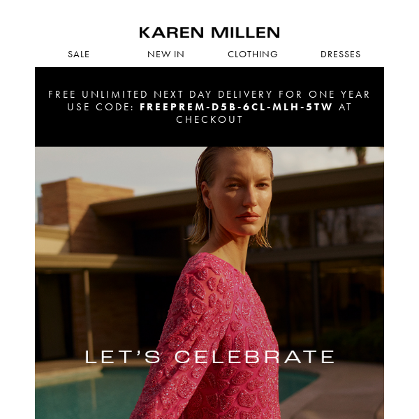 Have a stylish birthday, Karen Millen Millen
