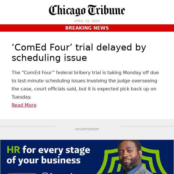 ‘ComEd Four’ trial delayed by scheduling issue