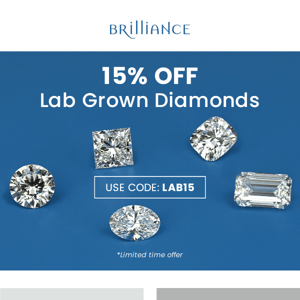 💎 Get 15% Off Lab Diamonds 💎