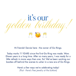 IT'S OUR GOLDEN BIRTHDAY! 🥳 11 ON 11/11