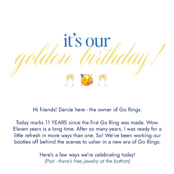 IT'S OUR GOLDEN BIRTHDAY! 🥳 11 ON 11/11