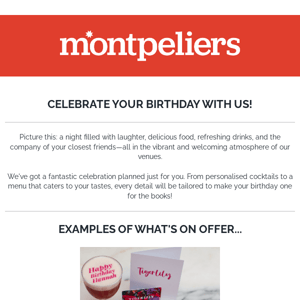 Have a birthday coming up? Celebrate with us!