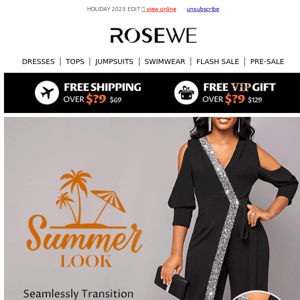 FREE SHIPPING + BIG COUPON: SUMMER LOOK!