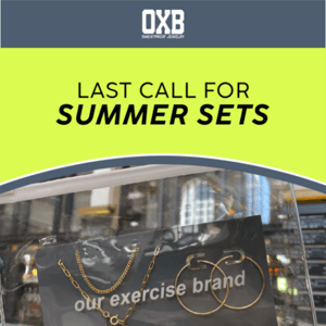 OXB studio, we saved you a Summer Set + FREE gift ✨