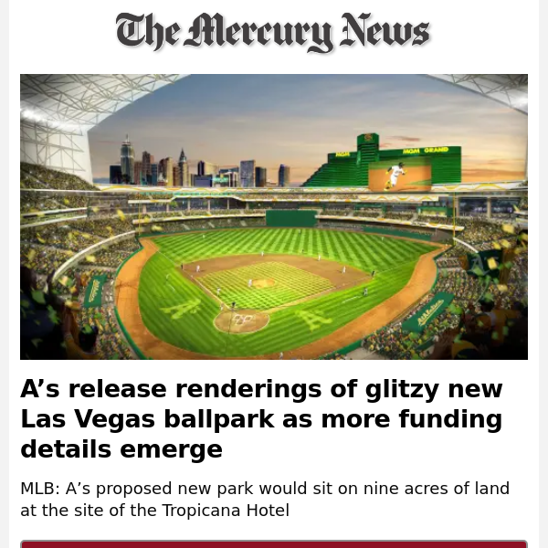 Latest: A’s release renderings of glitzy new Las Vegas ballpark