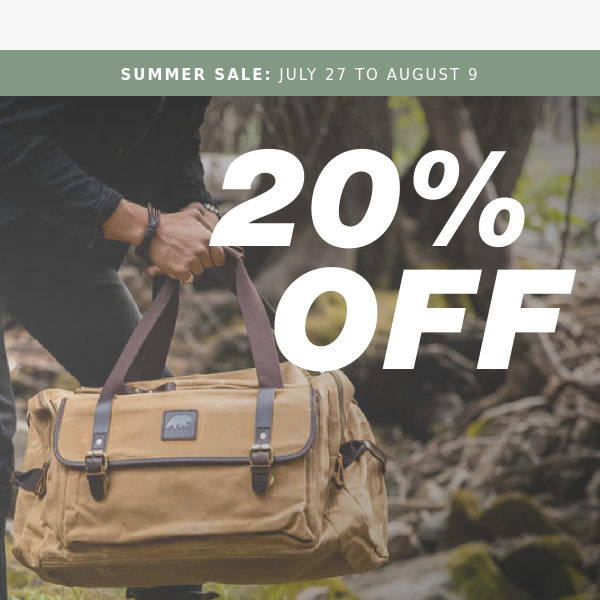 SAVE 20% SITEWIDE (Limited Time)