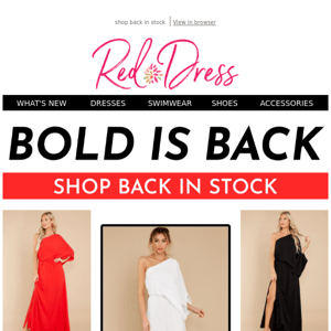 Bold is BACK! 🖤