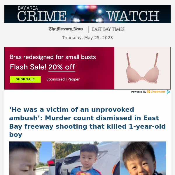 ‘He was a victim of an unprovoked ambush’: Murder count dismissed in East Bay freeway shooting that killed 1-year-old boy