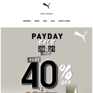 PAYDAY ALERT 🚨 Flat 40% OFF
