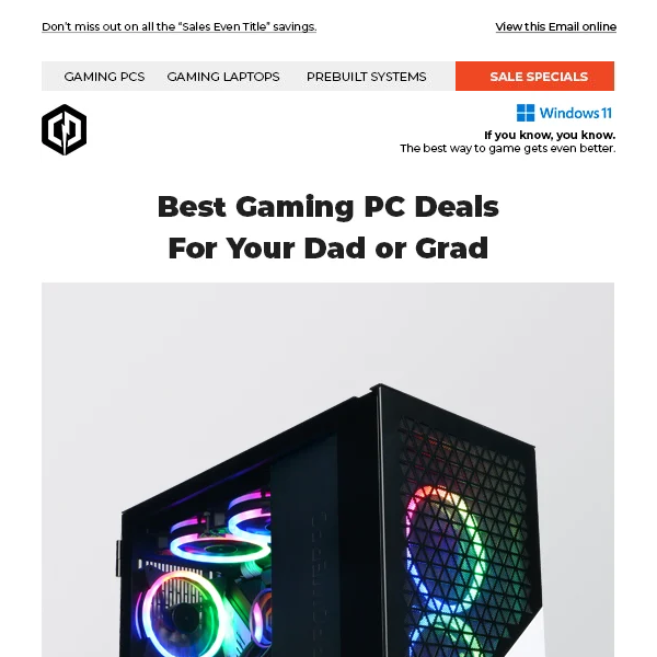 ✔ Get the Best Gaming PC Deals for Your Dad or Grad
