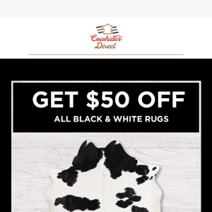 Black & White Rug Sale!
