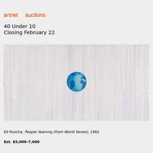 Closing Soon | Ruscha, Katz & More