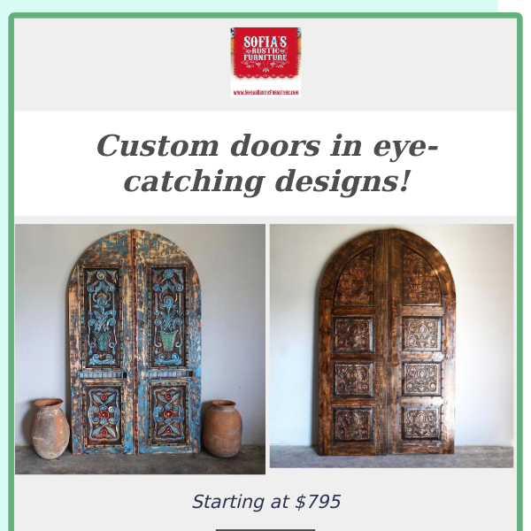 Custom Doors that Breathe Life Into Any  Entryway!