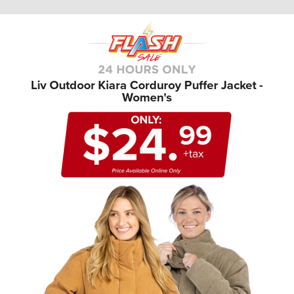 🔥  24 HOURS ONLY | LIV OUTDOOR PUFFER JACKET | FLASH SALE