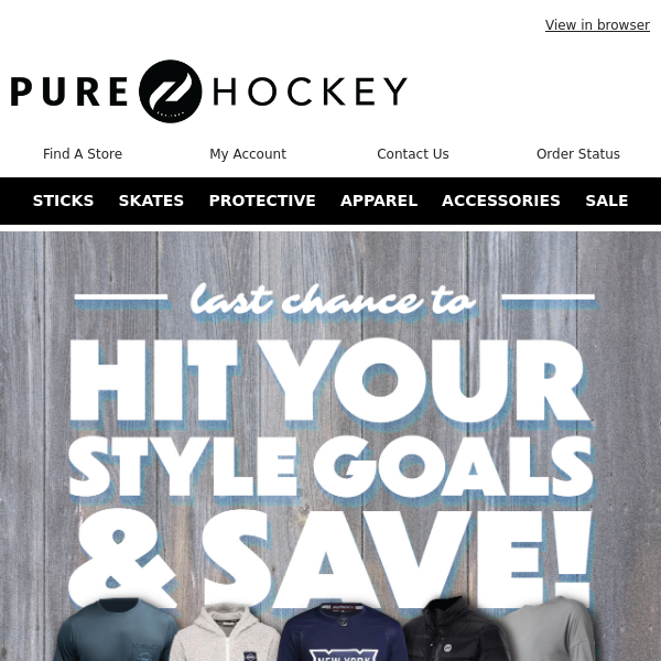 Pure Hockey, Your Discount Code Expires Tonight ⏰ Shop Now To Score 25% Savings On Select Apparel!