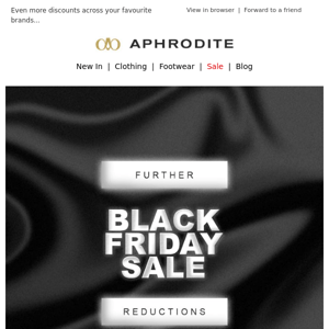 Further Reductions : Black Friday