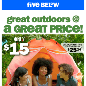 outdoor faves inside your budget!