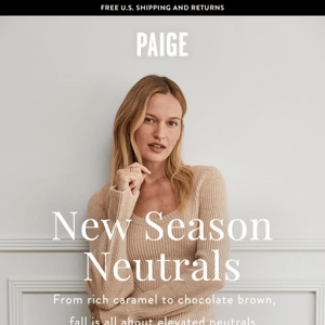 Just In: New Neutrals & Classic Cords