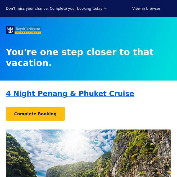 Still thinking about that 4 Night Penang & Phuket Cruise?