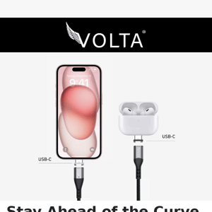 Embrace the USB-C Revolution with Volta - Fast Charging for Every Device!