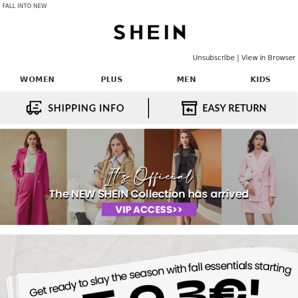 It's OFFICIAL. The NEW SHEIN Collection has arrived