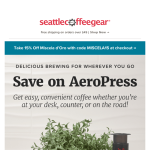 Save Over 10% on AeroPress!