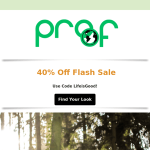 40% off Flash Deal!