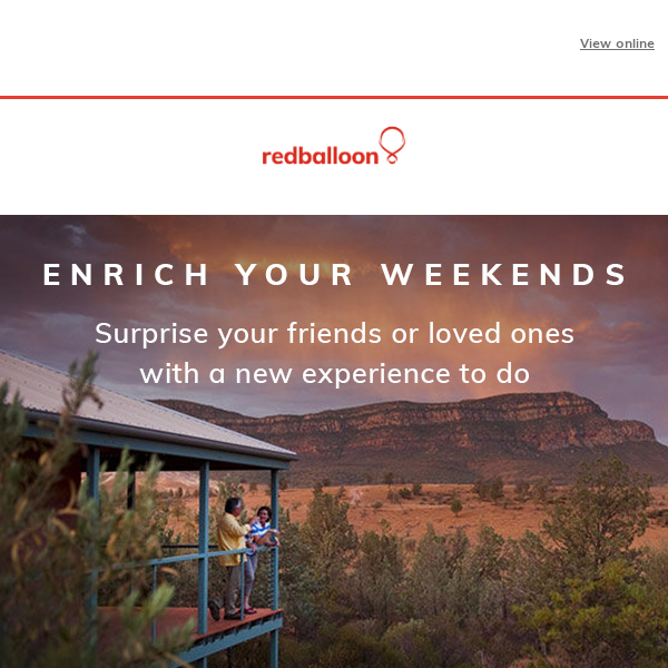 Experiences perfect for your weekend - Red Balloon