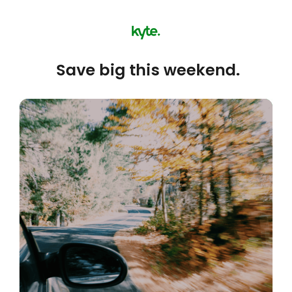 Last Chance to Save 20% on a 🚘