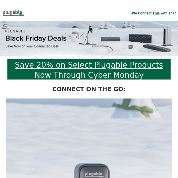 *Ding-Dong* Plugable’s Black Friday deals are here