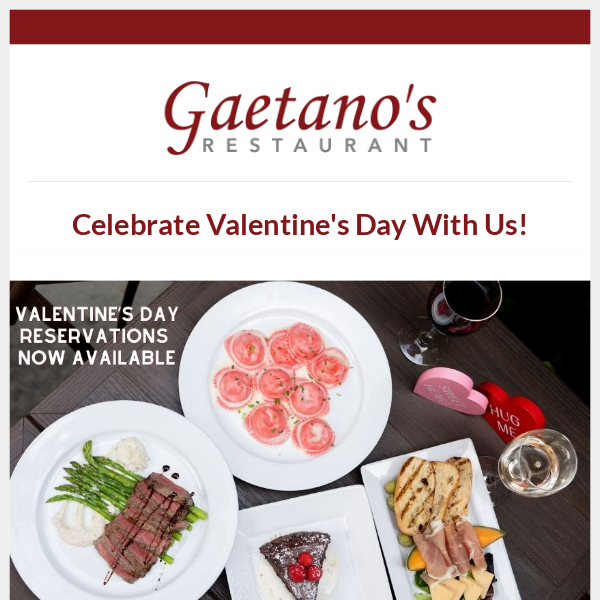 Now Available: Valentine's Day Reservations💘