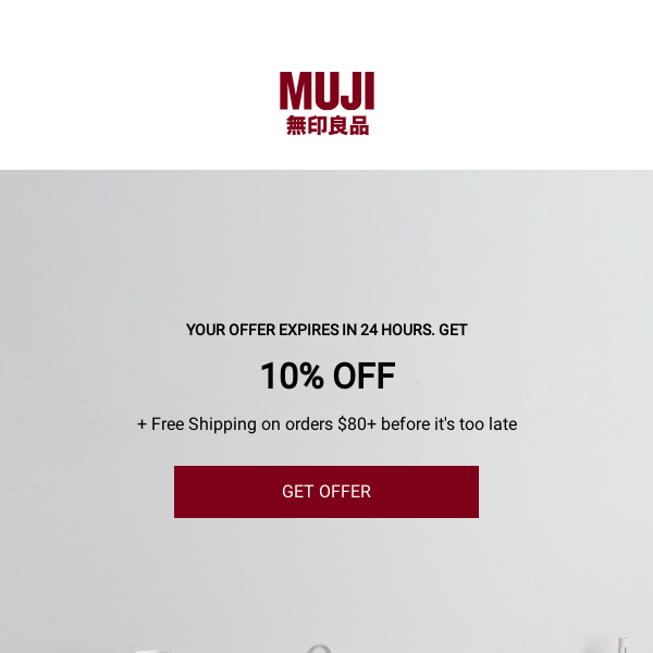 10% Off MUJI Products