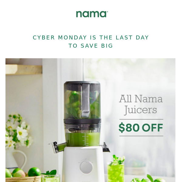 Nama Cyber Monday Sale - Nama Well