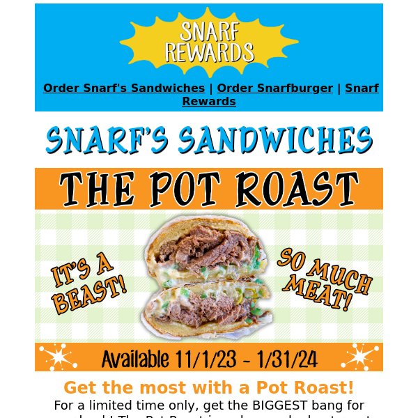 Here's your Pot Roast Reminder!