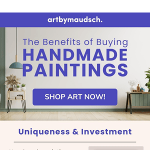 3 Benefits of Buying Handmade Paintings 🤗