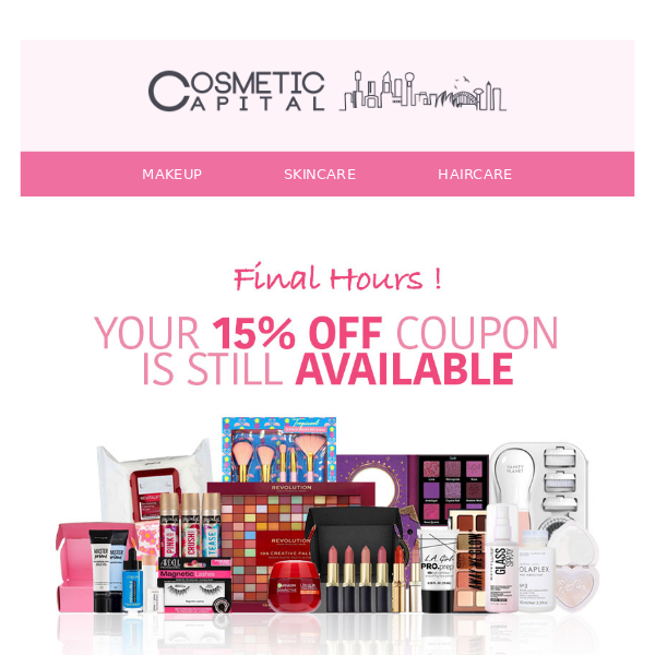 Your L'Oreal & Maybelline coupon expires soon! 💔