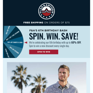 Have you spun yet? WIN UP TO 60% OFF