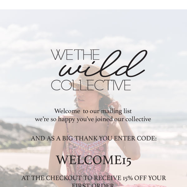 Welcome to our Collective! Discount code enclosed  😍
