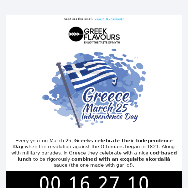 ⚡24h Sales 10% Off! Celebrate Greek Independence⚡