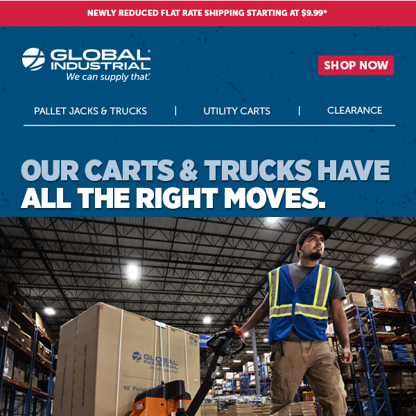 Take Control of Your Material Handling Needs w/ Our Carts & Trucks