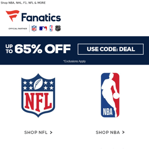 Sunday Savings: Up To 65% Off All Leagues