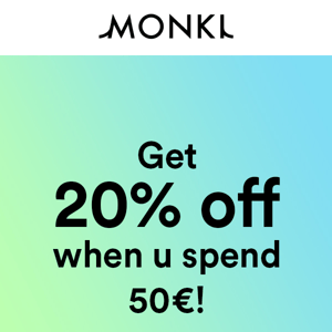 Get 20% off! 🛍️