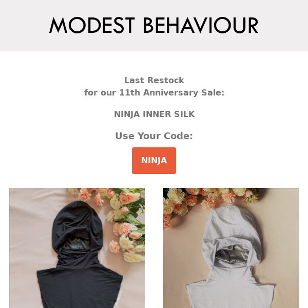 Inner Silk Underscarf - Modest Behaviour