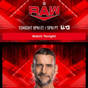 Tonight, CM Punk returns to Raw in his hometown of Chicago!